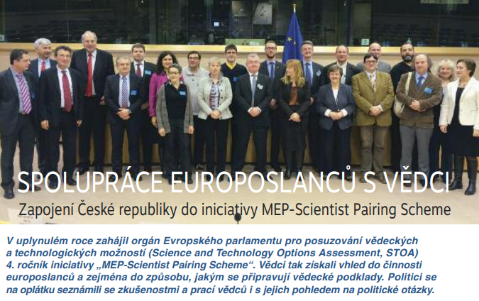 Spolupráce europoslanců s vědci