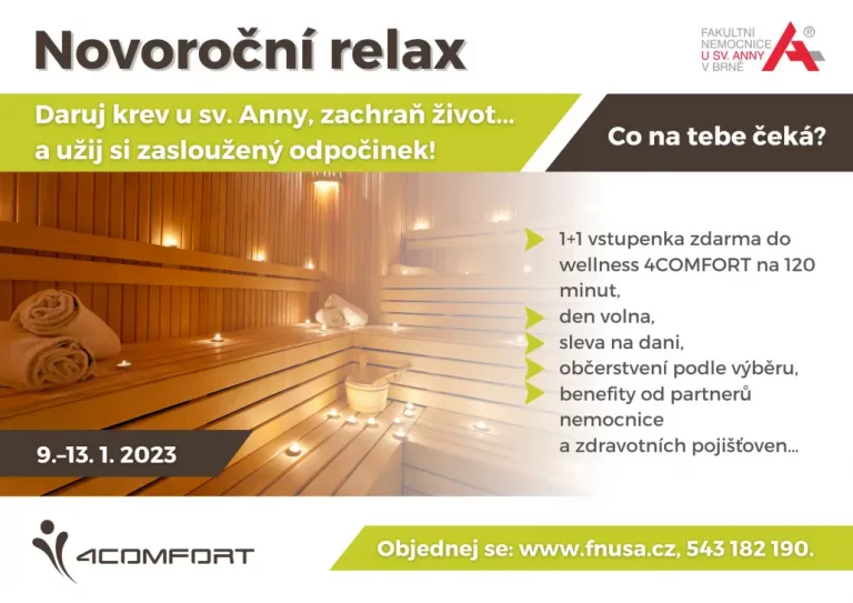 Novoroční relax pro dárce krve