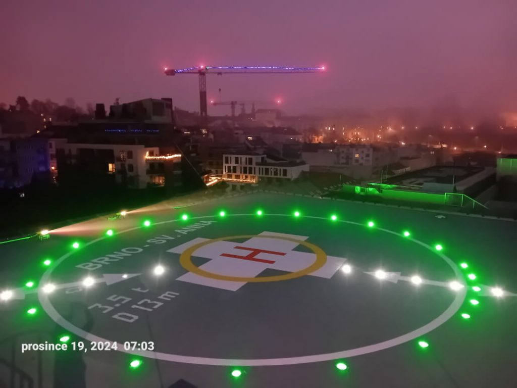Heliport FN u sv. Anny byl znovu otevřen