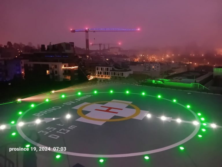 Heliport FN u sv. Anny byl znovu otevřen