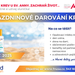 Prázdninové darování krve 2025