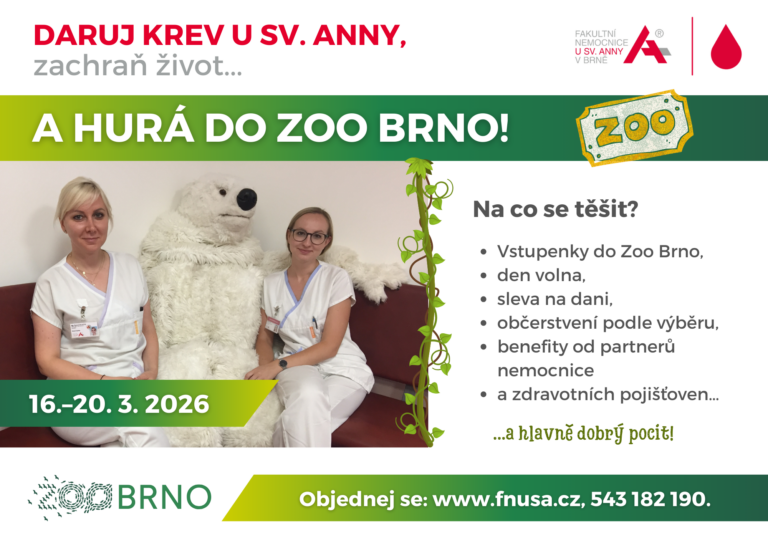 Akce pro dárce krve a&nbsp;plazmy: Hurá do Zoo Brno!