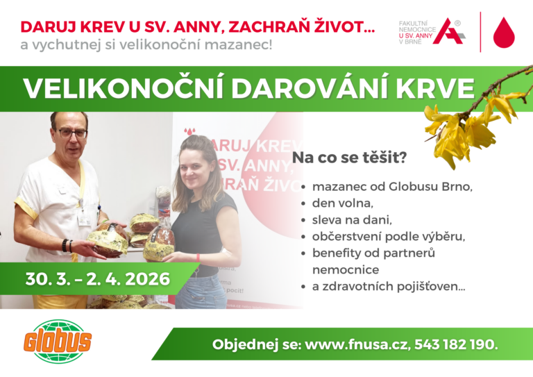 Velikonoční darování krve a&nbsp;krevní plazmy