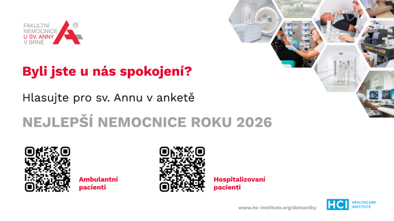 Fakultní nemocnice u&nbsp;sv. Anny v&nbsp;Brně je zapojena do celostátního průzkumu Nejlepší nemocnice roku 2026